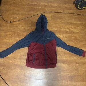 Nike blue and red windbreaker - large